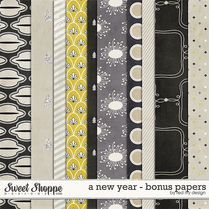A New Year - Bonus Papers - by Red Ivy Design