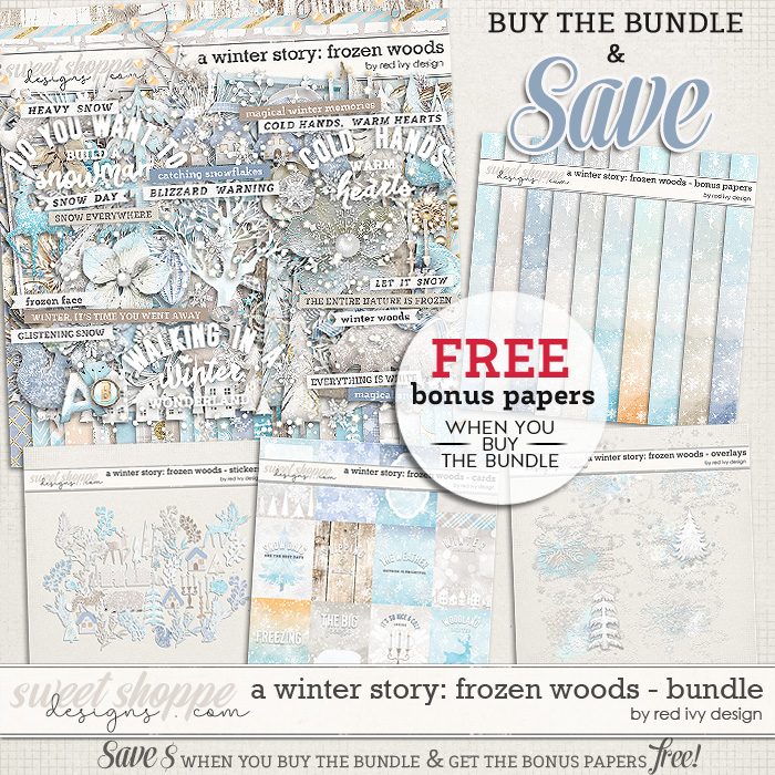 A Winter Story: Frozen Woods - Bundle by Red Ivy Design