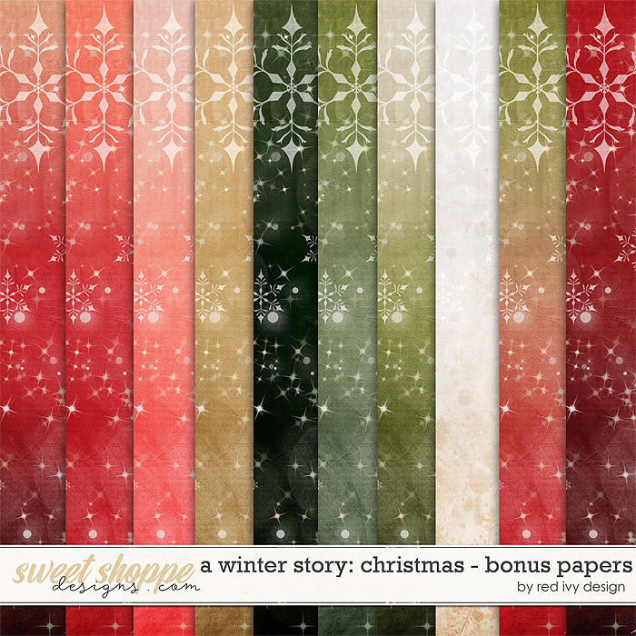 A Winter Story: Christmas - Bonus Papers by Red Ivy Design