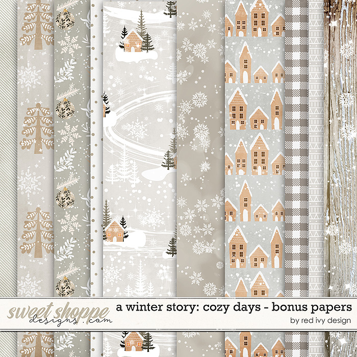 A Winter Story: Cozy Days - Bonus Papers by Red Ivy Design