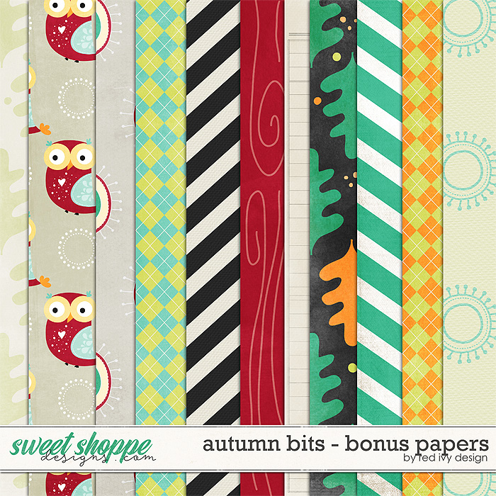 Autumn Bits - Bonus Papers by Red Ivy Design Autumn Bits - Bonus Papers by Red Ivy Design