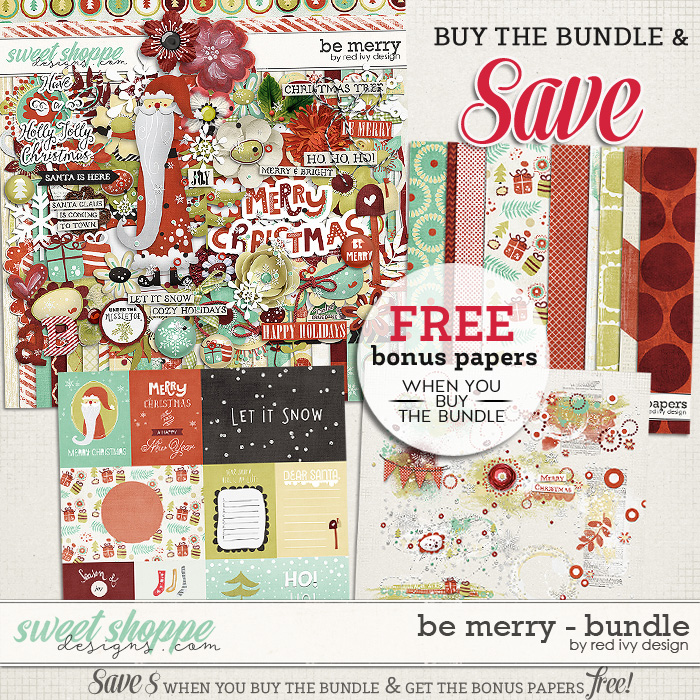 Be Merry - Bundle by Red Ivy Design
