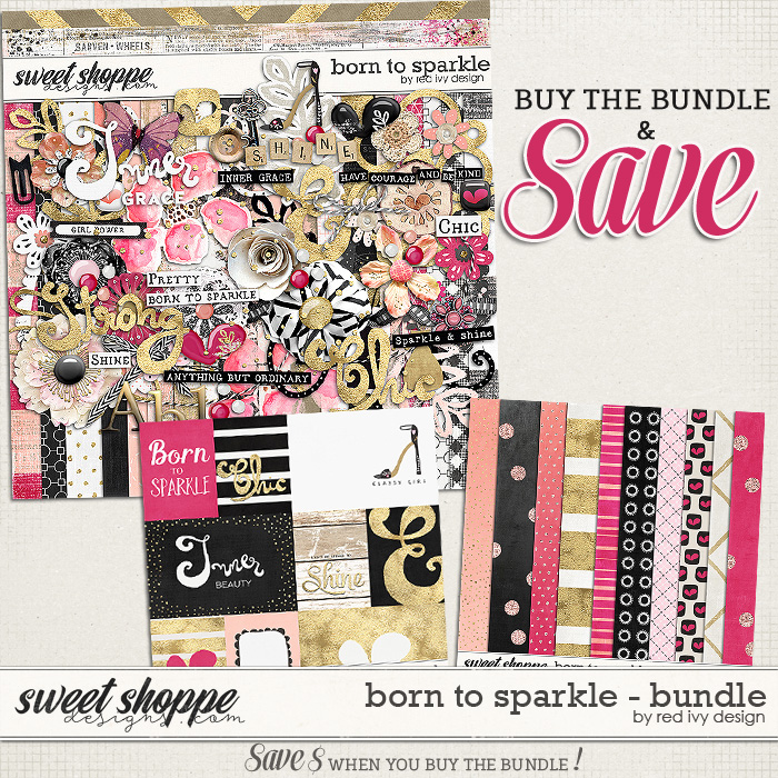Born To Sparkle - Bundle by Red Ivy Design