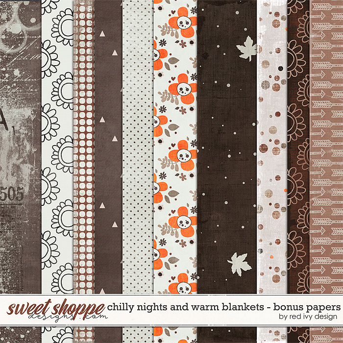 Chilly Nights and Warm Blankets - Bonus Papers by Red Ivy Design