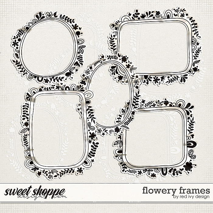 Flowery Frames by Red Ivy Design