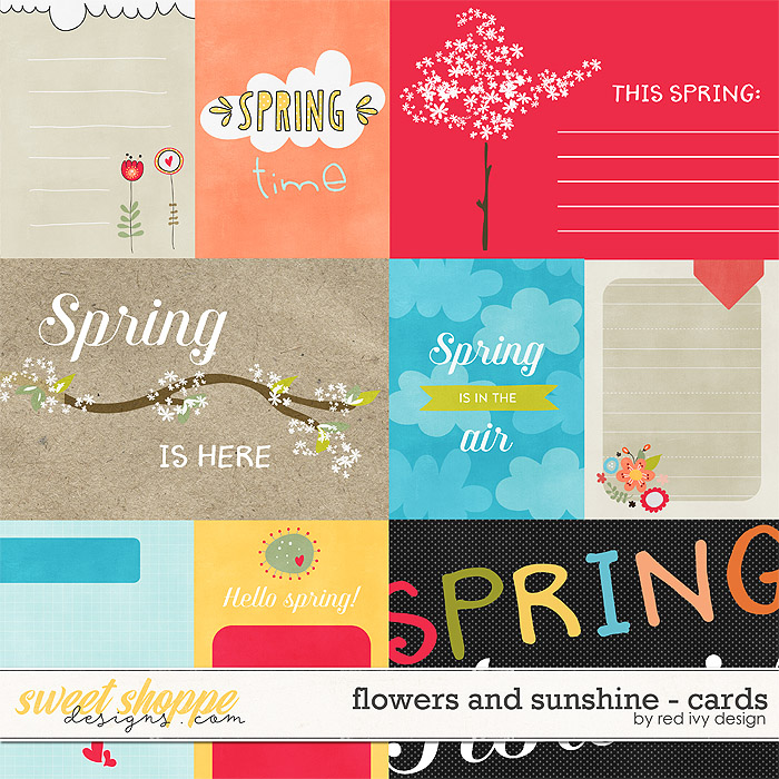 Flowers and Sunshine - Cards by Red Ivy Design