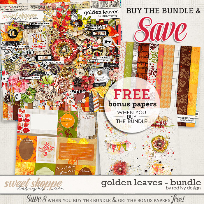 Golden Leaves - Bundle by Red Ivy Design