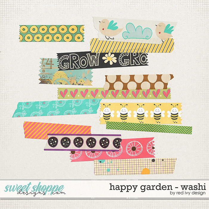Happy Garden - Washi by Red Ivy Design Happy Garden - Washi by Red Ivy Design