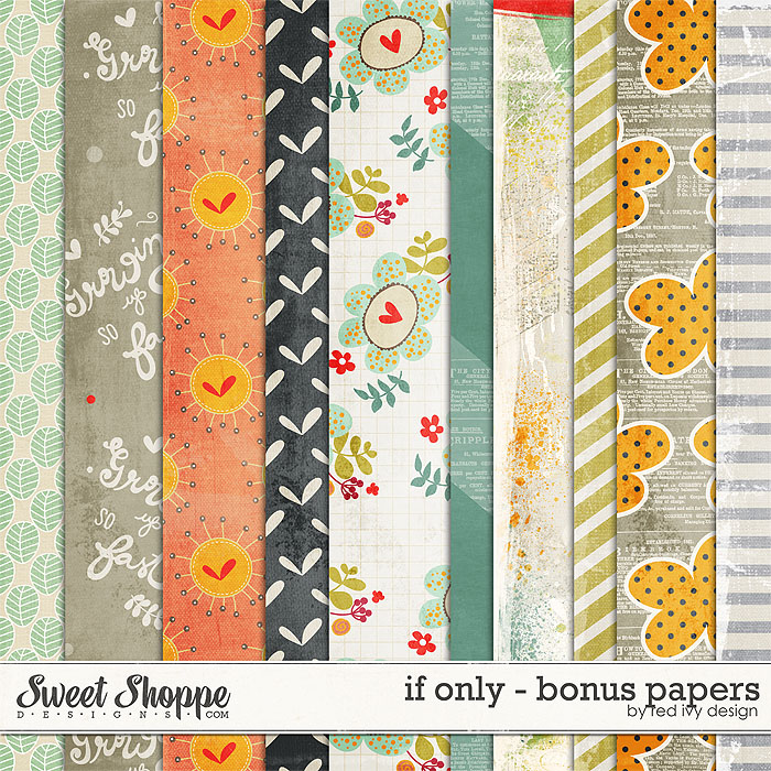 If Only - Bonus Papers - by Red Ivy Design