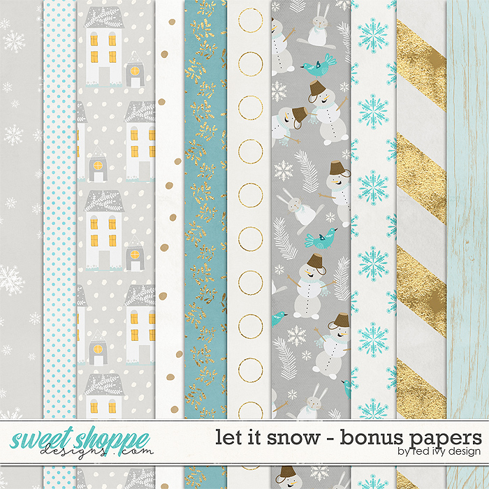 Let It Snow - Bonus Papers by Red Ivy Design