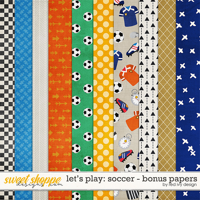 Let's Play: Soccer - Bonus Papers by Red Ivy Design