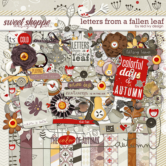 Letters From a Fallen Leaf by Red Ivy Design