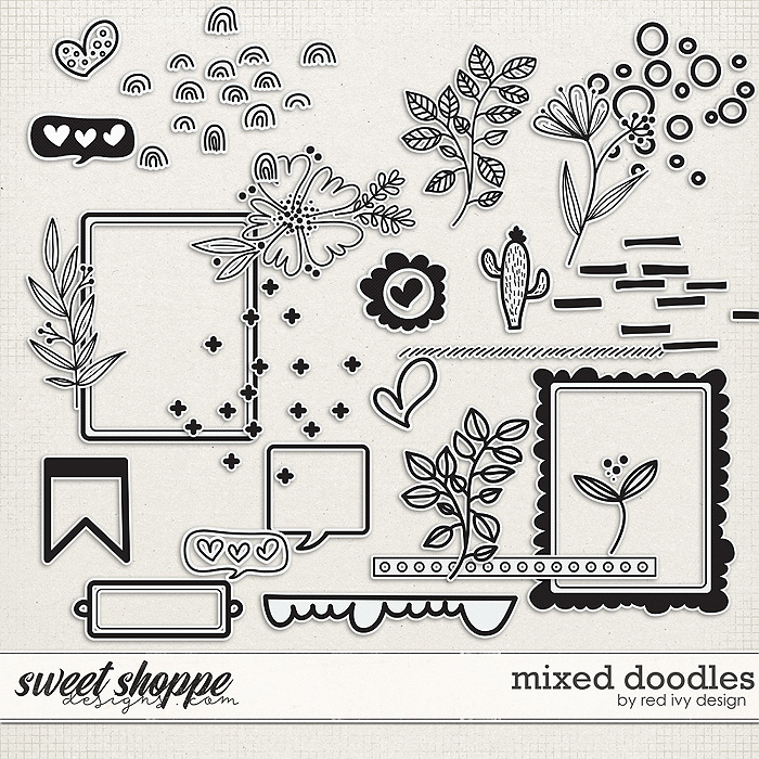 Mixed Doodles by Red Ivy Design