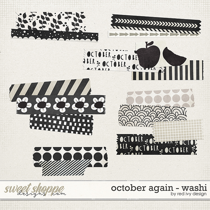October Again - Washi Tape by Red Ivy Design October Again - Washi Tape by Red Ivy Design