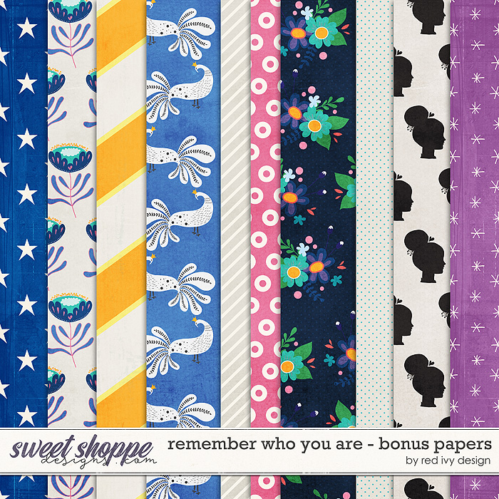 Remember Who You Are - Bonus Papers by Red Ivy Design Remember Who You Are - Bonus Papers by Red Ivy Design