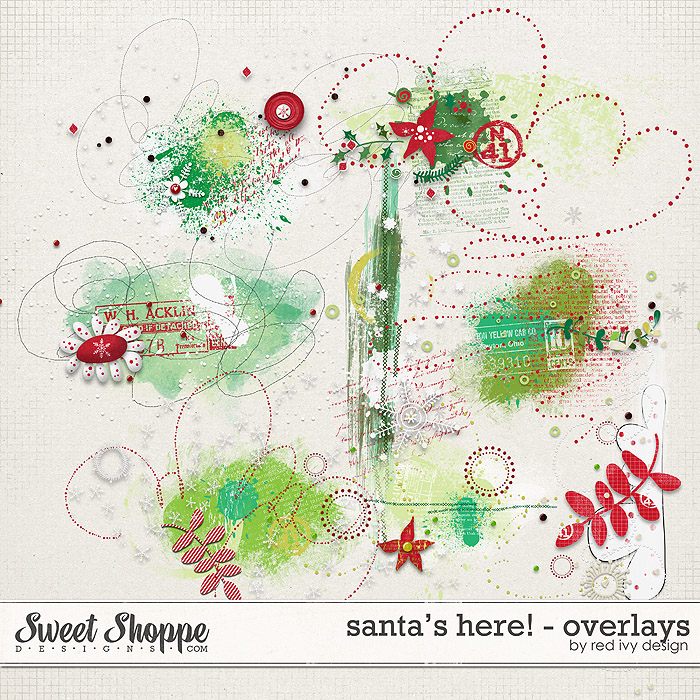 Santa's Here! - Overlays - by Red Ivy Design