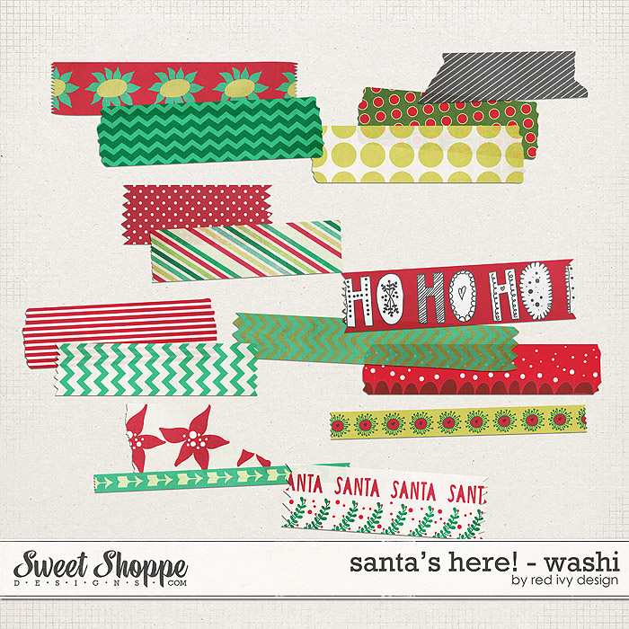 Santa's Here! - Washi Tape - by Red Ivy Design