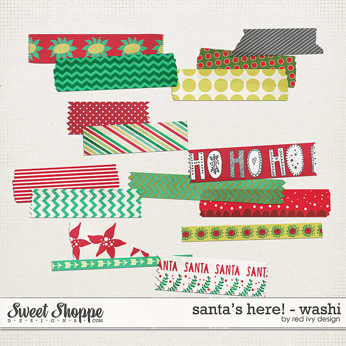 Santa's Here! - Washi Tape - by Red Ivy Design Santa's Here! - Washi Tape - by Red Ivy Design
