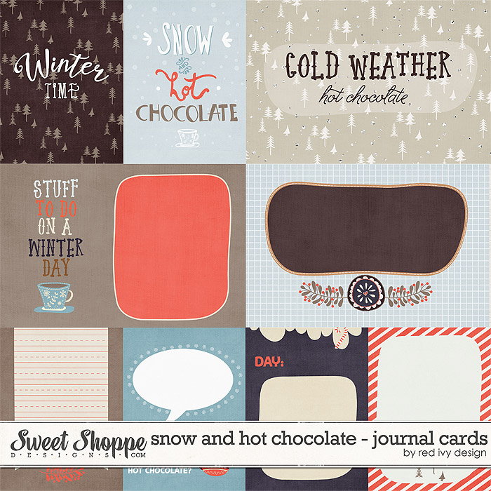 Snow and Hot Chocolate - Cards - by Red Ivy Design