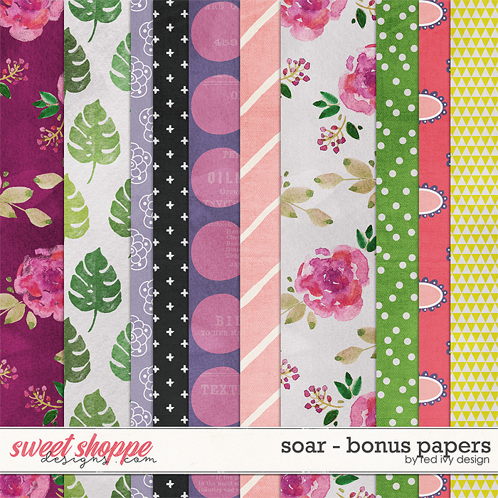 Soar - Bonus Papers by Red Ivy Design