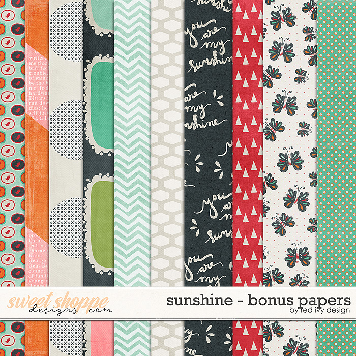 Sunshine - Bonus Papers by Red Ivy Design Sunshine - Bonus Papers by Red Ivy Design