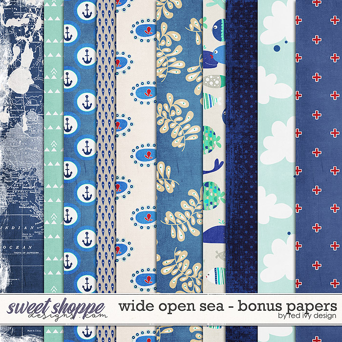 Wide Open Sea - Bonus Papers by Red Ivy Design