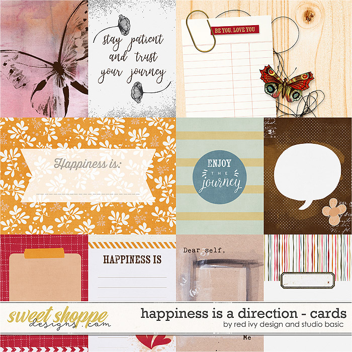 Happiness Is A Direction Cards by Red Ivy and Studio Basic Happiness Is A Direction Cards by Red Ivy and Studio Basic
