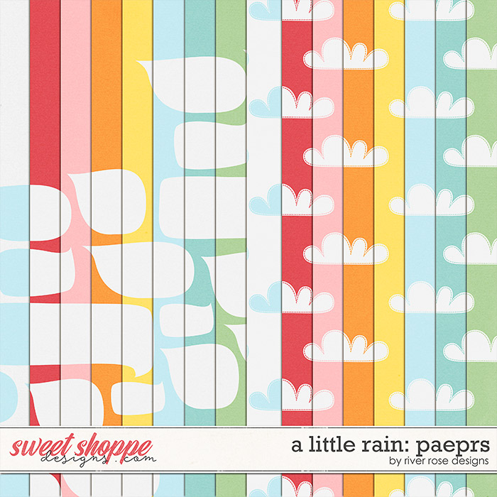 A Little Rain: Papers by River Rose Dsigns