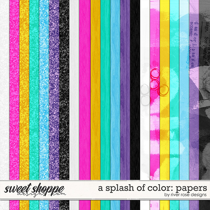 A Splash of Color: Papers by River Rose Designs