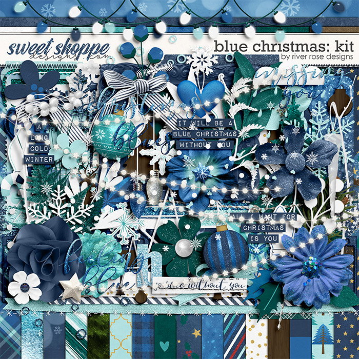Blue Christmas: Kit by River Rose Designs