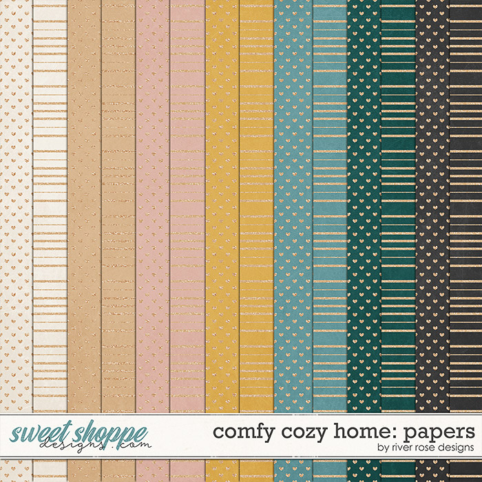 Comfy Cozy Home: Papers by River Rose Designs