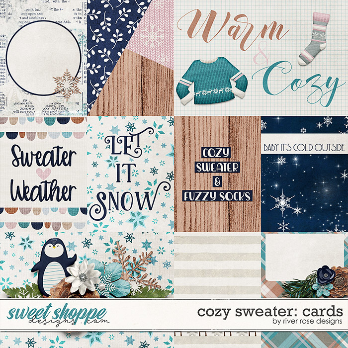 Cozy Sweater: Cards by River Rose Designs