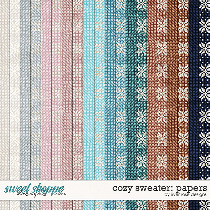 Cozy Sweater: Papers by River Rose Designs