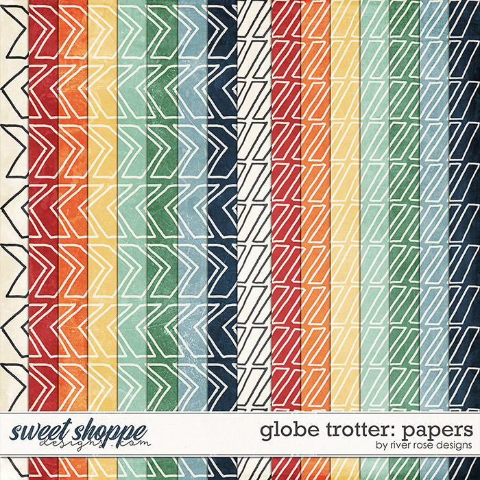 Globe Trotter: Papers by River Rose Designs
