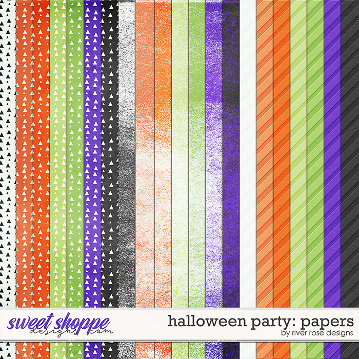 Halloween Party: Papers by River Rose Designs