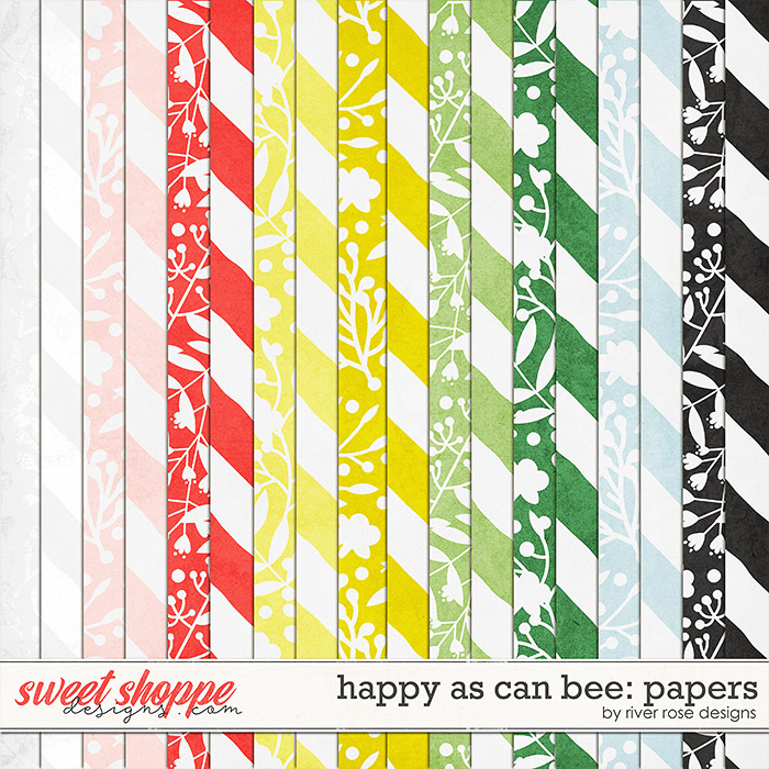 Happy As Can Bee: Papers by River Rose Designs