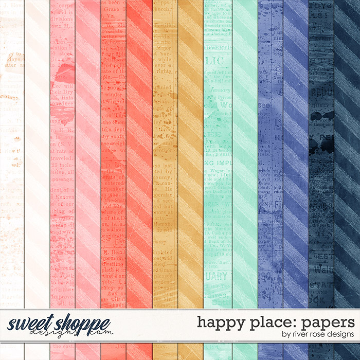 Happy Place: Papers by River Rose Designs
