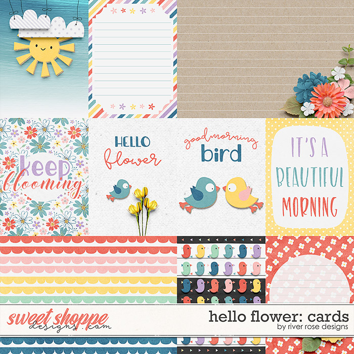 Hello Flower: Cards by River Rose Designs