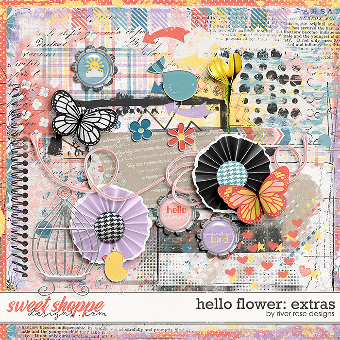 Hello Flower: Extras by River Rose Designs