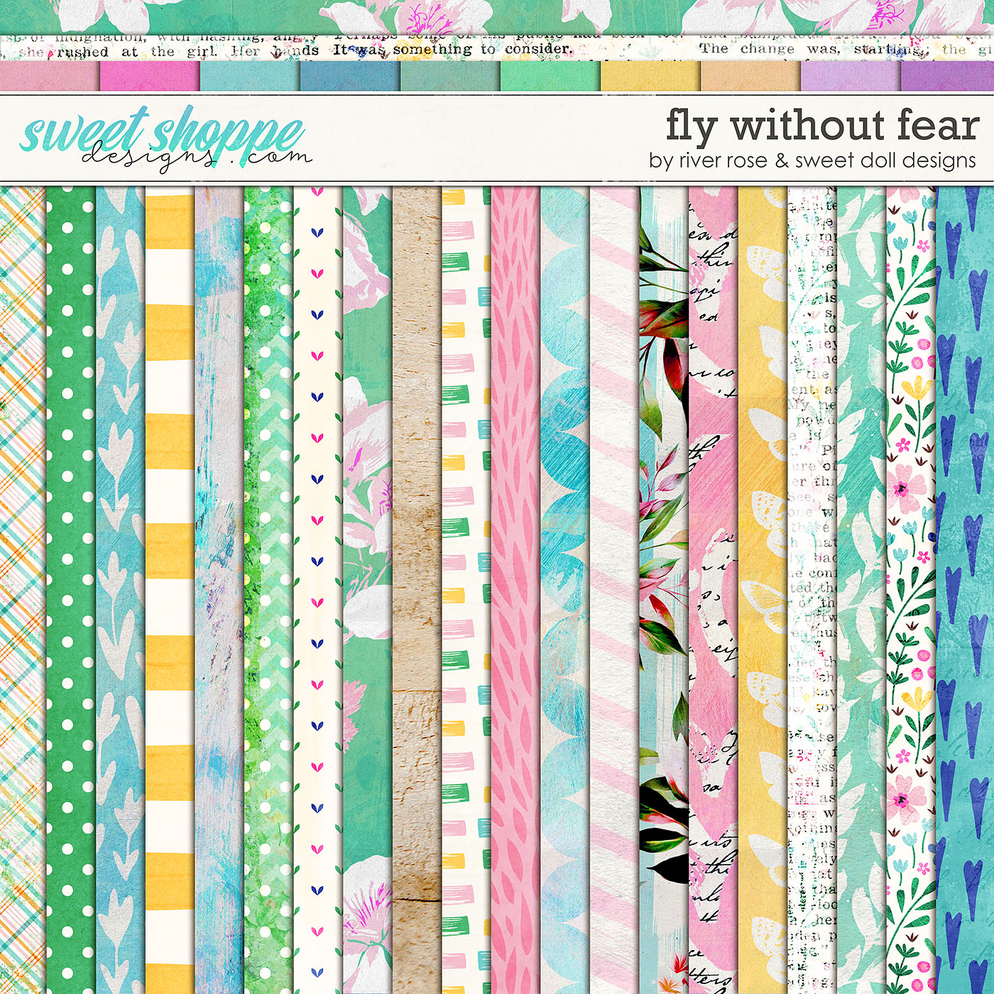 Fly Without Fear: Papers by River Rose Designs and Sweet Doll Designs