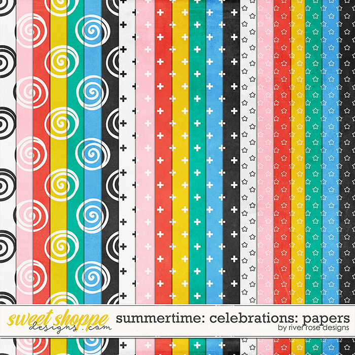 Summertime Celebrations: Papers by River Rose Designs