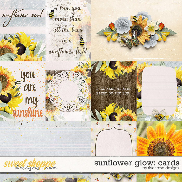 Sunflower Glow: Cards by River Rose Designs
