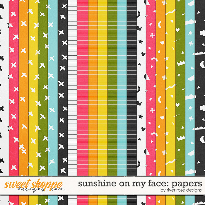 Sunshine on my Face: Papers by River Rose Designs