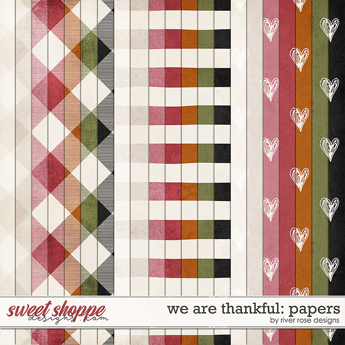 We Are Thankful: Papers by River Rose Designs We Are Thankful: Papers by River Rose Designs