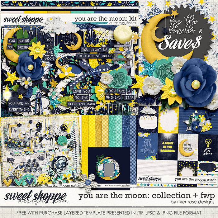 You Are the Moon: Collection + FWP by River Rose Designs