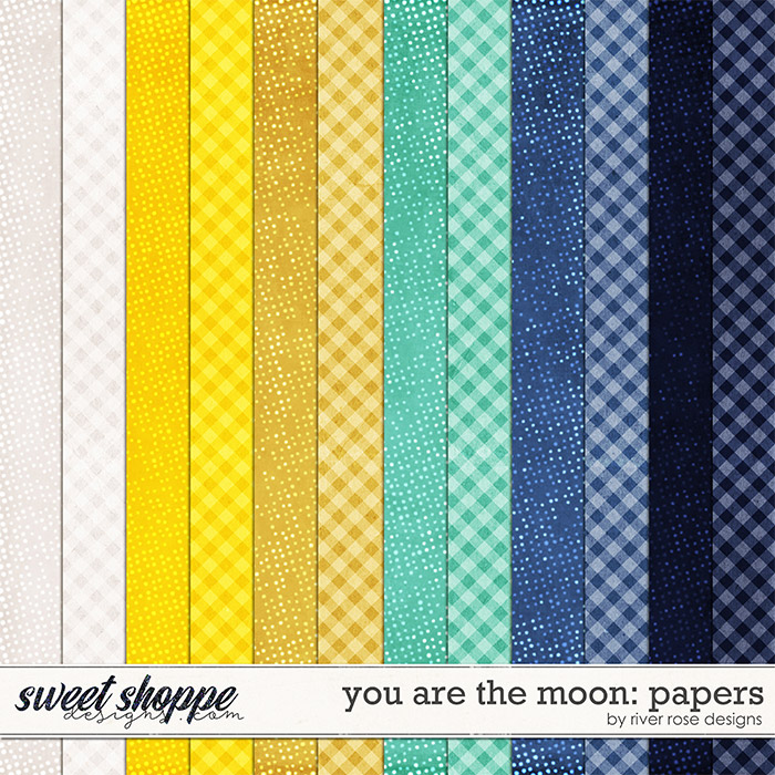 You Are the Moon: Papers by River Rose Designs
