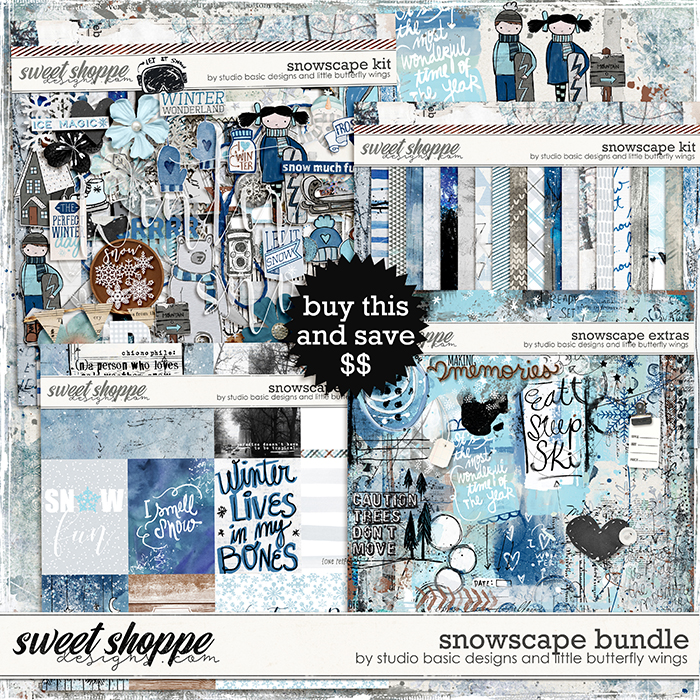 Snowscape Bundle & *FWP* by Studio Basic and Little Butterfly Wings