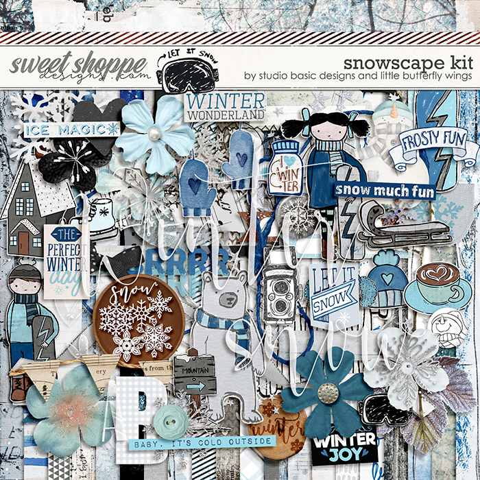 Snowscape Kit by Studio Basic and Little Butterfly Wings