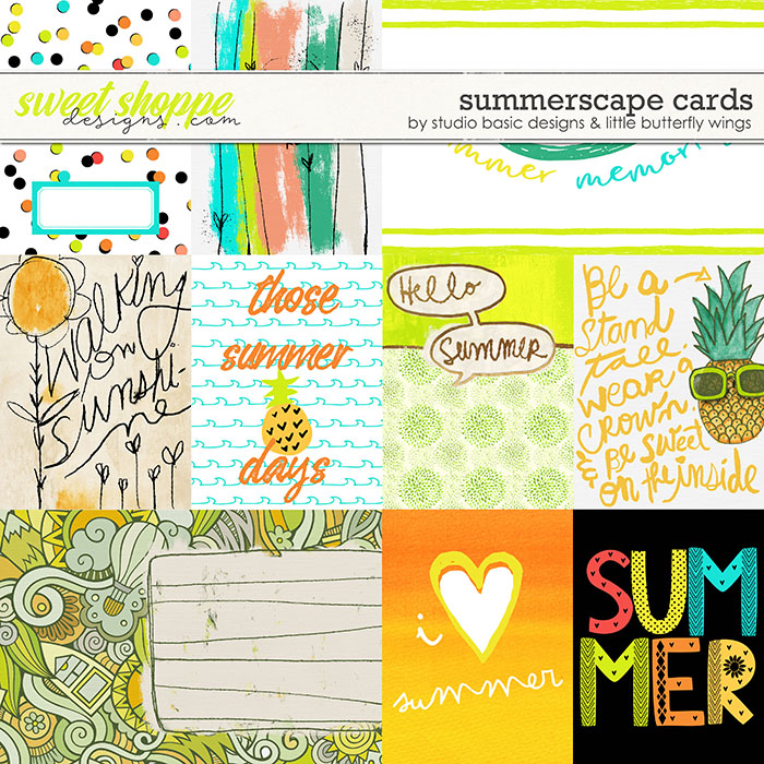 Summerscape Cards by Studio Basic and Little Butterfly Wings Summerscape Cards by Studio Basic and Little Butterfly Wings