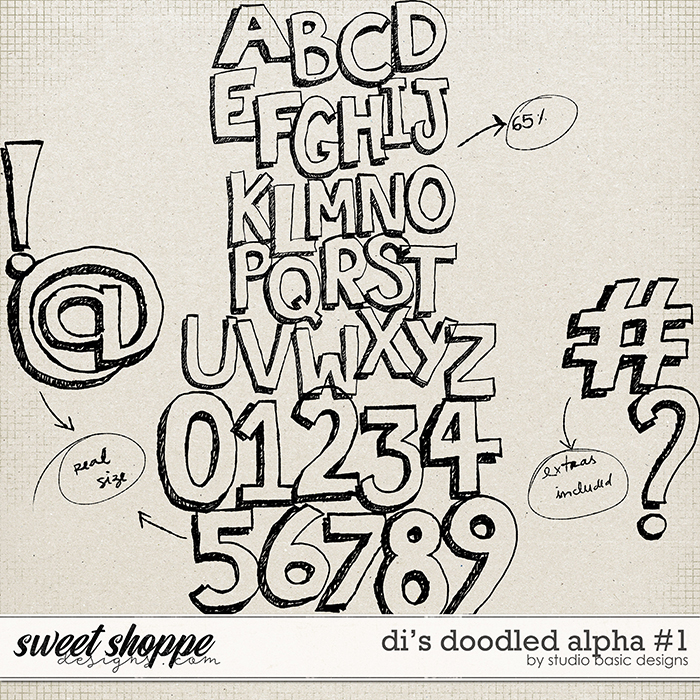 Di's Doodled Alpha #1 by Studio Basic Di's Doodled Alpha #1 by Studio Basic